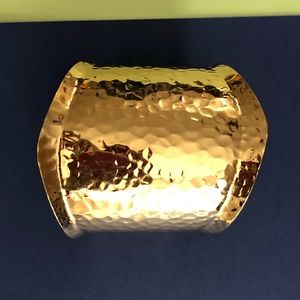 Gold cuff bracelet